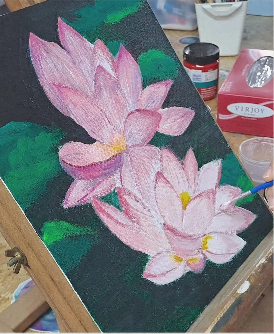 粉色荷花 · 創作記錄
