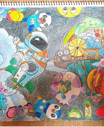 太空旅程 · 創意插畫