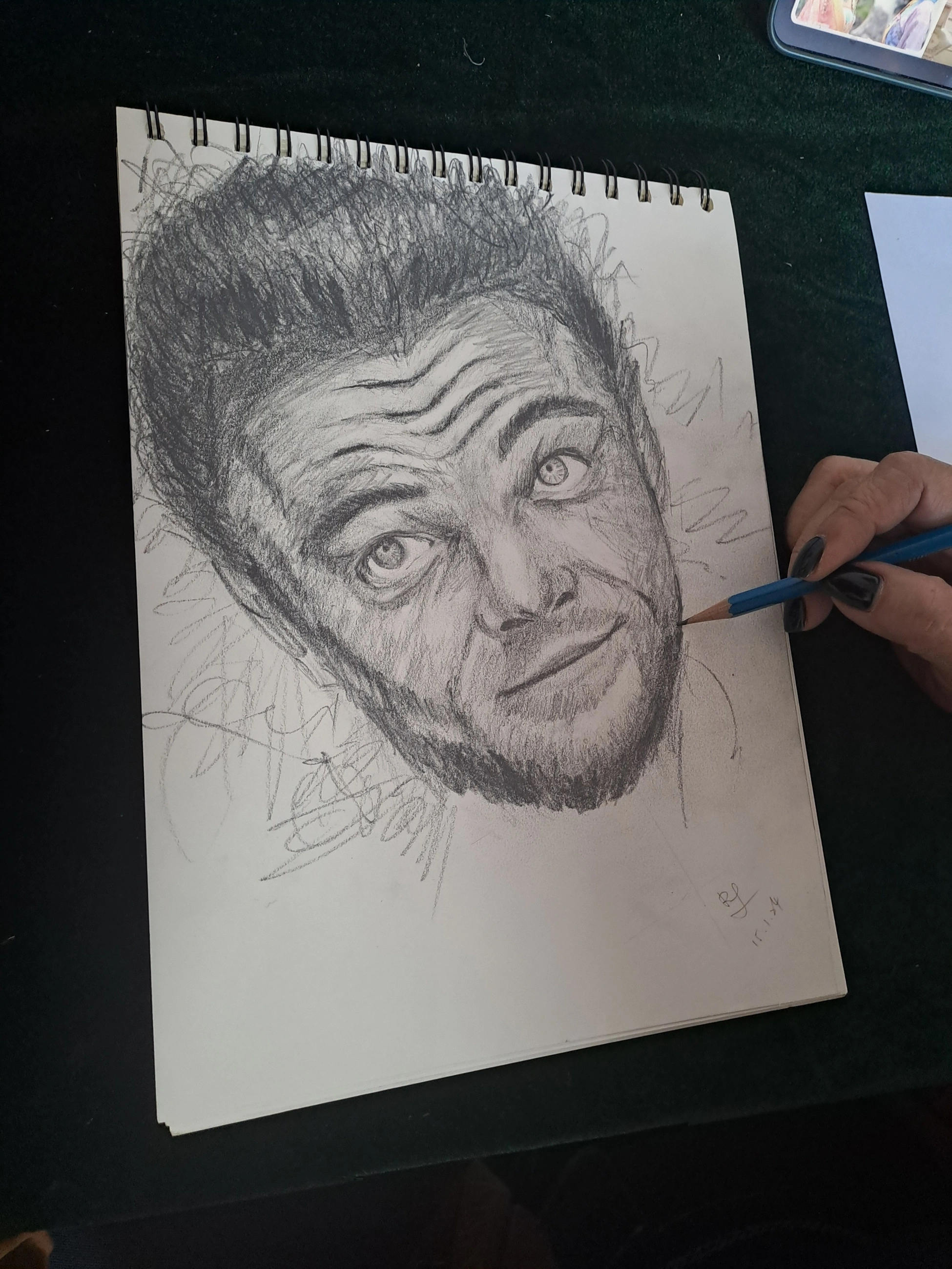 人物素描練習現場